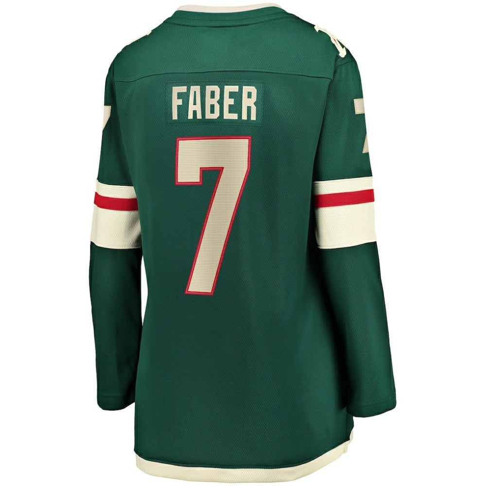 Brock Faber Minnesota Wild Fanatics Women's Home Breakaway Player Jersey - Green | US 200094672