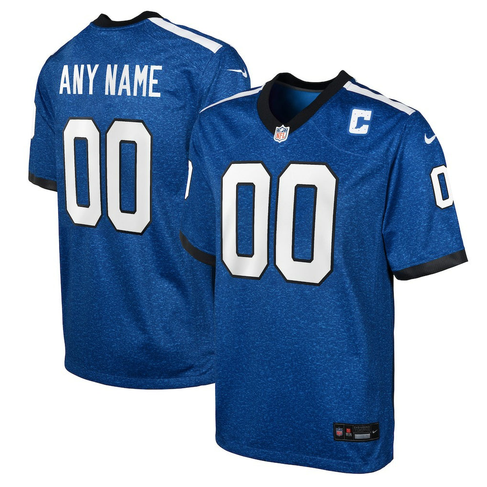 Indianapolis Colts Youth Indiana Nights Alternate Custom Game Jersey - Blue Jerseys
