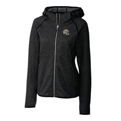 New Orleans Saints Cutter & Buck Women's Helmet Logo Mainsail Sweater-Knit Full-Zip Hoodie - Charcoal Hoodies