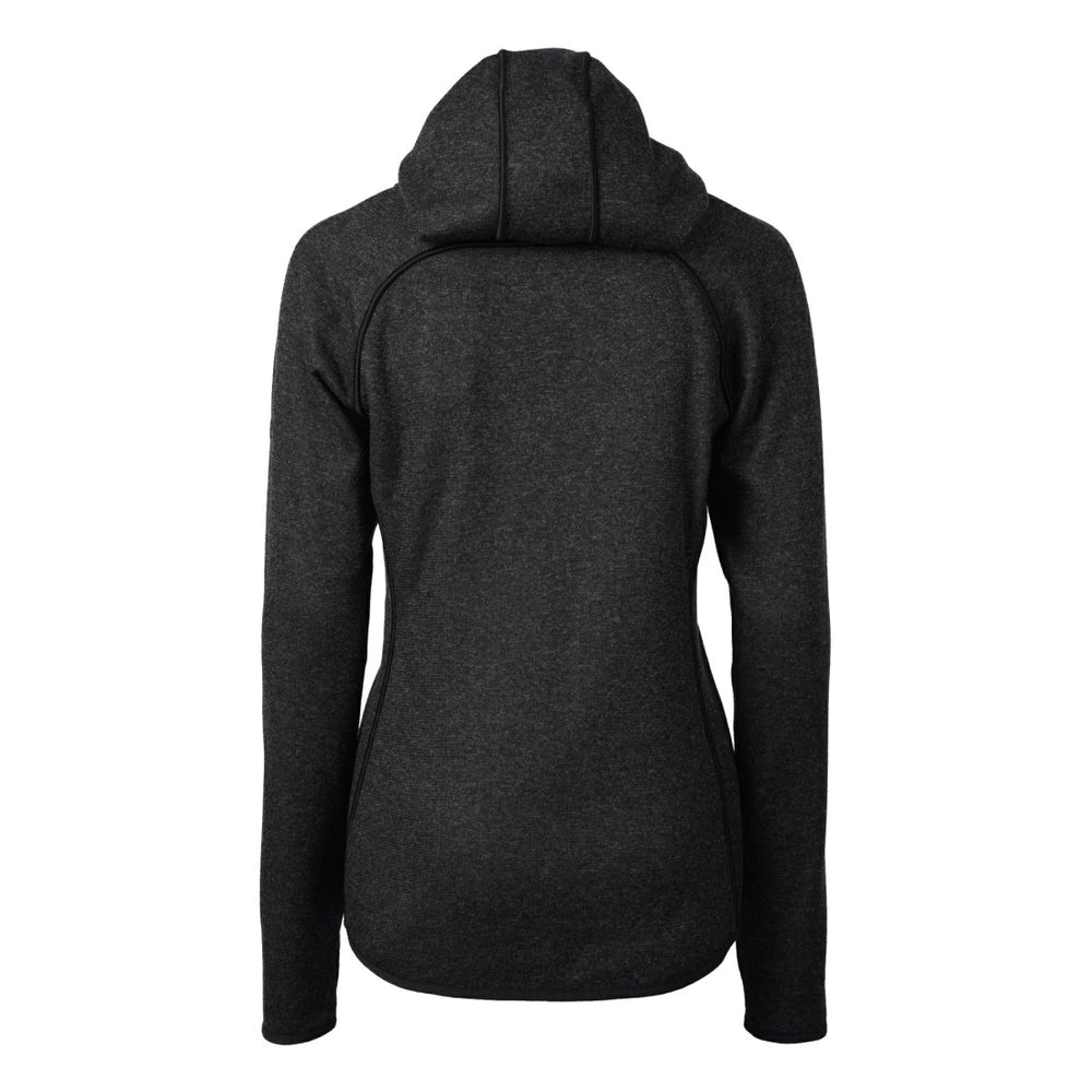 Detroit Lions Cutter & Buck Women's Helmet Logo Mainsail Sweater-Knit Full-Zip Hoodie - Charcoal Hoodies