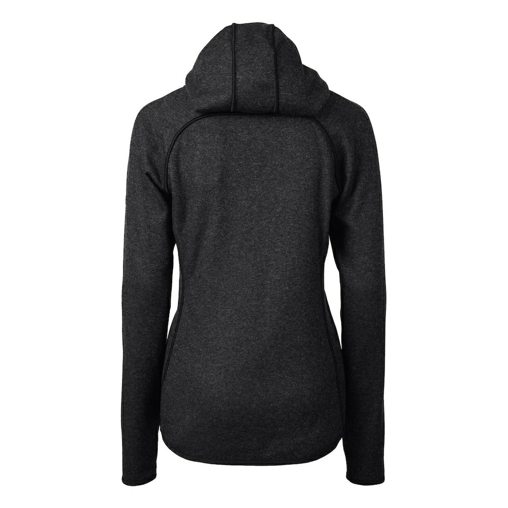 Baltimore Ravens Cutter & Buck Women's Helmet Logo Mainsail Sweater-Knit Full-Zip Hoodie - Charcoal Hoodies