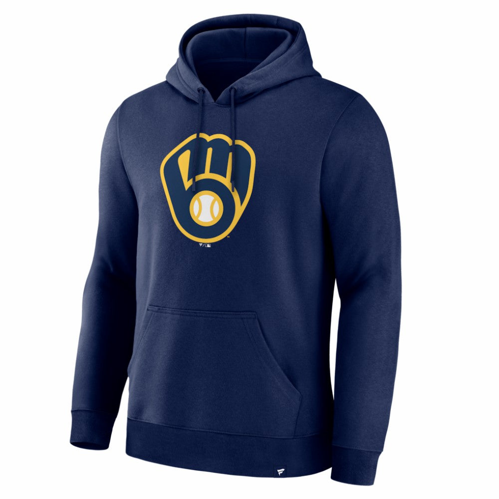 Milwaukee Brewers Fanatics Primary Logo Legacy Hoodie - Navy Hoodies