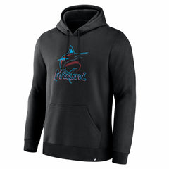 Miami Marlins Fanatics Primary Logo Legacy Hoodie - Black Hoodies