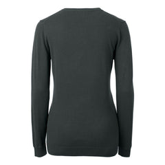 New Orleans Saints Cutter & Buck Women's Helmet Logo Lakemont Tri-Blend V-Neck Pullover Sweater - Charcoal Pullover
