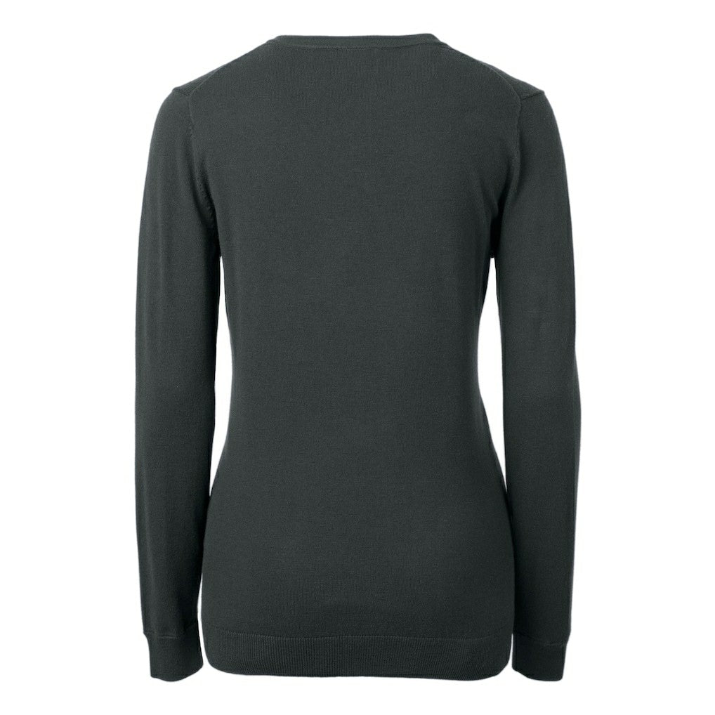 Arizona Cardinals Cutter & Buck Women's Helmet Logo Lakemont Tri-Blend V-Neck Pullover Sweater - Charcoal Pullover