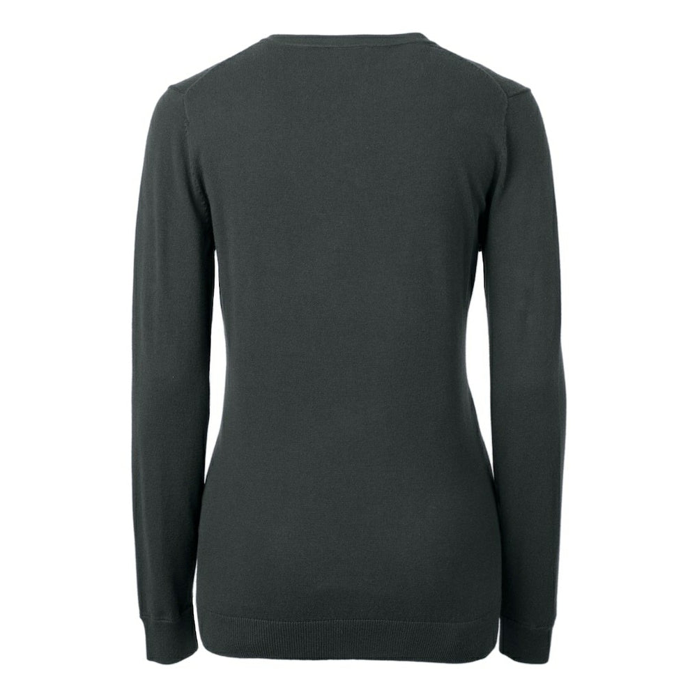 Arizona Cardinals Cutter & Buck Women's Helmet Logo Lakemont Tri-Blend V-Neck Pullover Sweater - Charcoal Pullover
