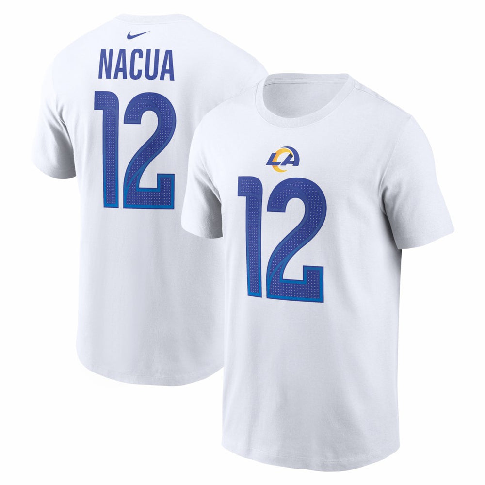 Puka Nacua Los Angeles Rams Player Name & Number T-Shirt - White T-shirts