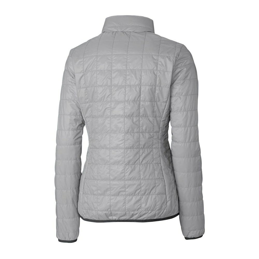 Baltimore Ravens Cutter & Buck Women's Helmet Logo Rainier PrimaLoft Eco Insulated Full-Zip Puffer Jacket - Gray Jackets