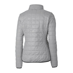 Baltimore Ravens Cutter & Buck Women's Helmet Logo Rainier PrimaLoft Eco Insulated Full-Zip Puffer Jacket - Gray Jackets