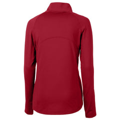 Kansas City Chiefs Cutter & Buck Women's Helmet Logo Adapt Eco Knit Stretch Recycled Half-Zip Pullover Top - Red Pullover