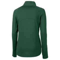 Green Bay Packers Cutter & Buck Women's Helmet Logo Adapt Eco Knit Stretch Recycled Half-Zip Pullover Top - Green Pullover