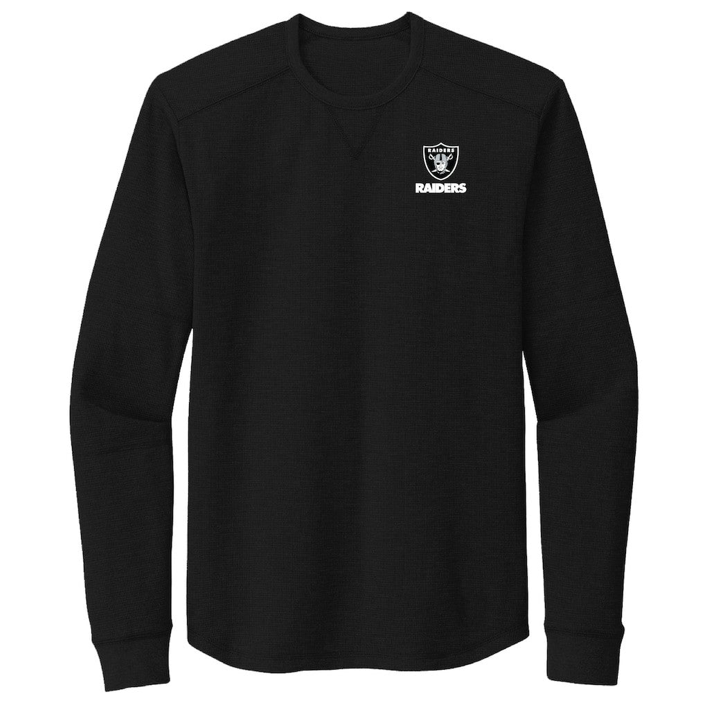 Las Vegas Raiders Dunbrooke Cavalier Thermal Long Sleeve T-Shirt - Black T-shirts