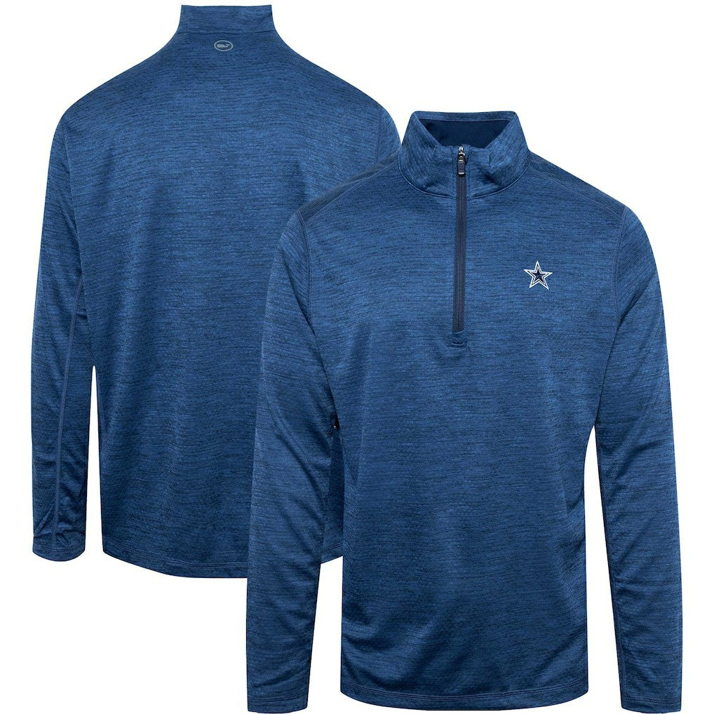 Dallas Cowboys Vineyard Vines Star Sankaty Quarter-Zip Jacket - Navy Jackets