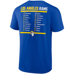 Los Angeles Rams Two-Pack 2023 Schedule T-Shirt Combo Set - Royal/White T-shirts