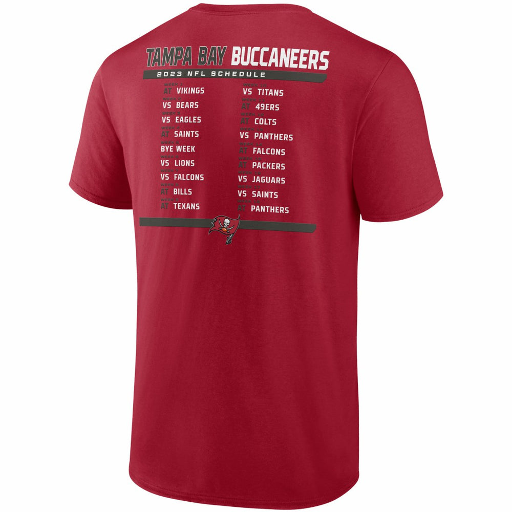 Tampa Bay Buccaneers Two-Pack 2023 Schedule T-Shirt Combo Set - Red/White T-shirts