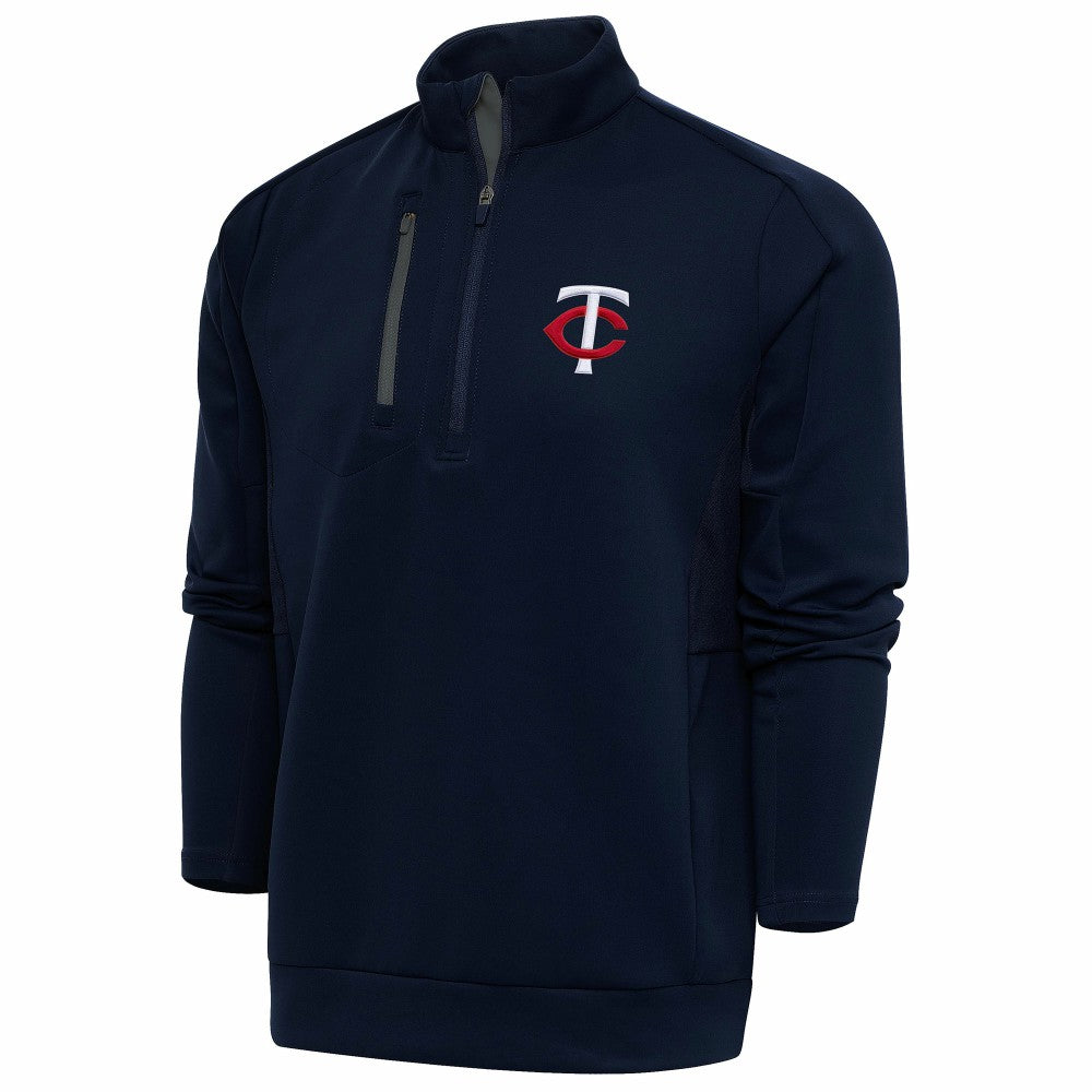 Minnesota Twins Antigua Generation Quarter-Zip Pullover Top - Navy Pullover