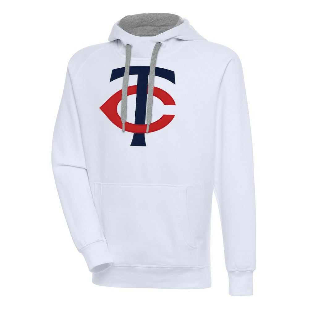 Minnesota Twins Antigua Victory Pullover Hoodie - White Hoodies