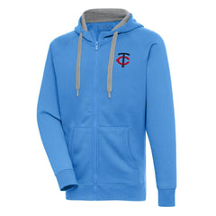 Minnesota Twins Antigua Victory Full-Zip Hoodie - Light Blue Hoodies