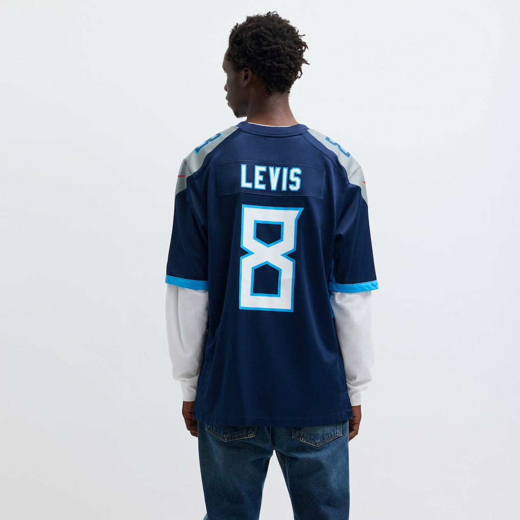 Will Levis Tennessee Titans Game Jersey - Navy Jerseys