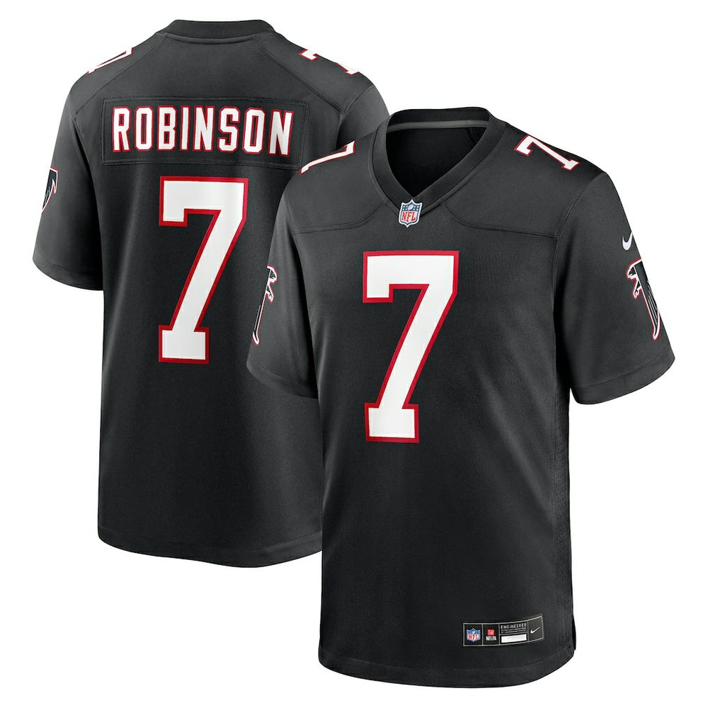 Bijan Robinson Atlanta Falcons Throwback Game Jersey - Black Jerseys