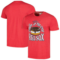Boston Red Sox Homage Cream of the Crop Hyper Local Tri-Blend T-Shirt - Red T-shirts