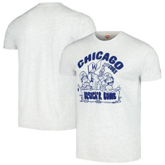 Chicago Cubs Homage Bleacher Bums Hyper Local Tri-Blend T-Shirt - Ash T-shirts