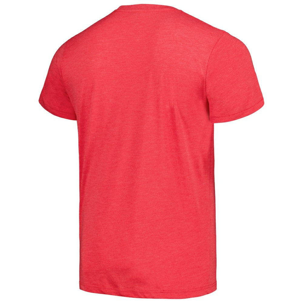 Los Angeles Angels Homage Doodle Collection It's Rally Time Tri-Blend T-Shirt - Red T-shirts