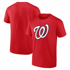 Washington Nationals Logo Athletic Official Logo T-Shirt - Red T-shirts