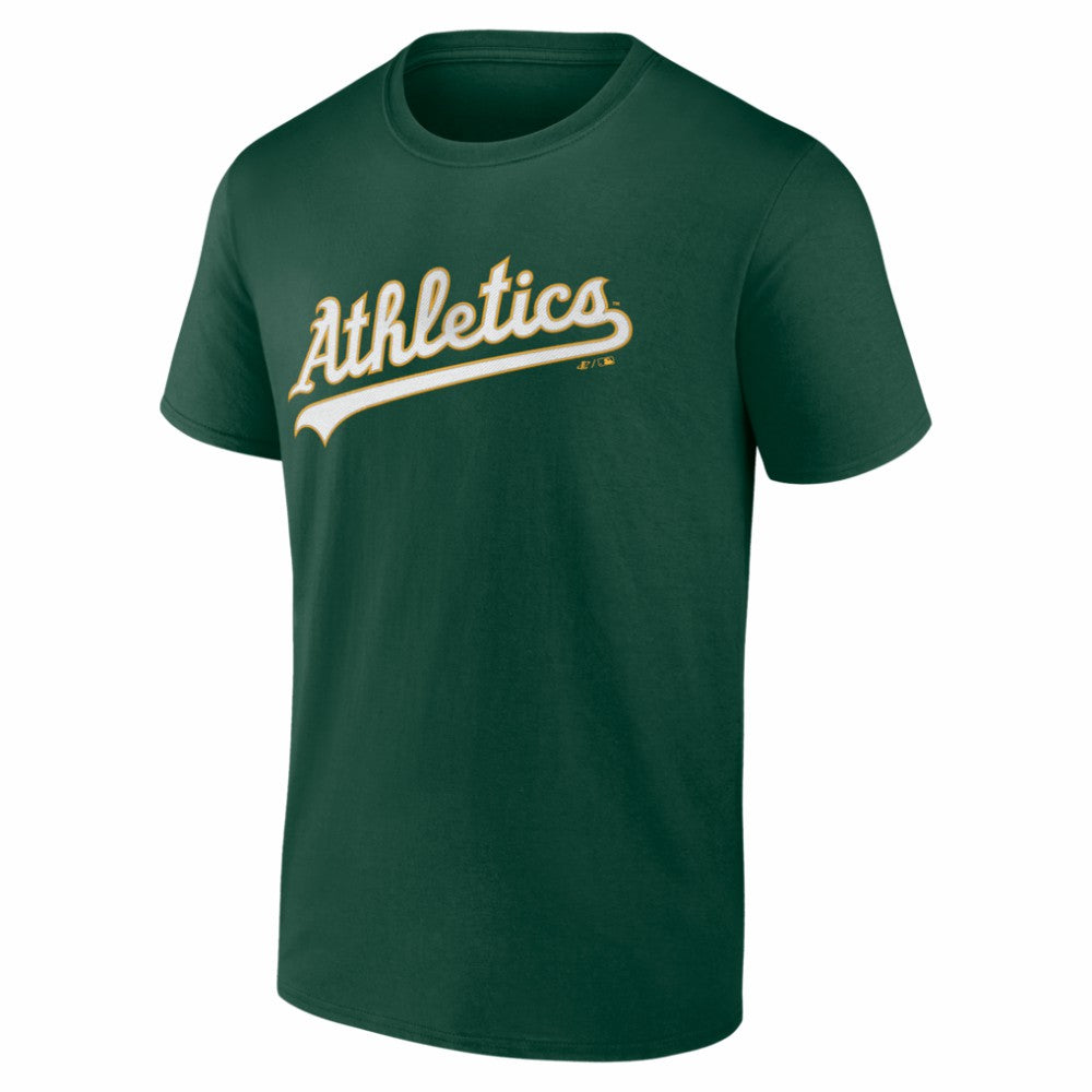Athletics Logo Athletic Wordmark T-Shirt - Green T-shirts