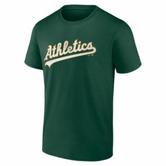 Athletics Logo Athletic Wordmark T-Shirt - Green T-shirts