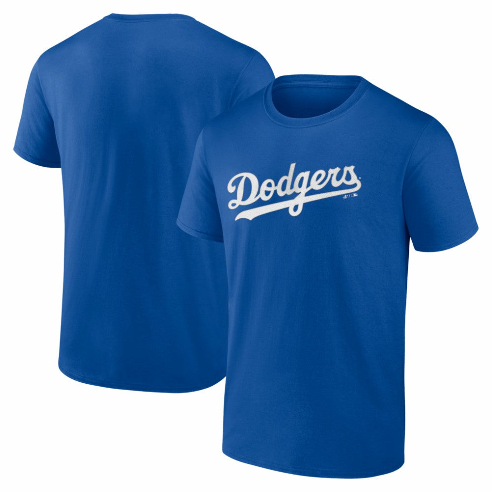 Los Angeles Dodgers Logo Athletic Wordmark T-Shirt - Royal T-shirts