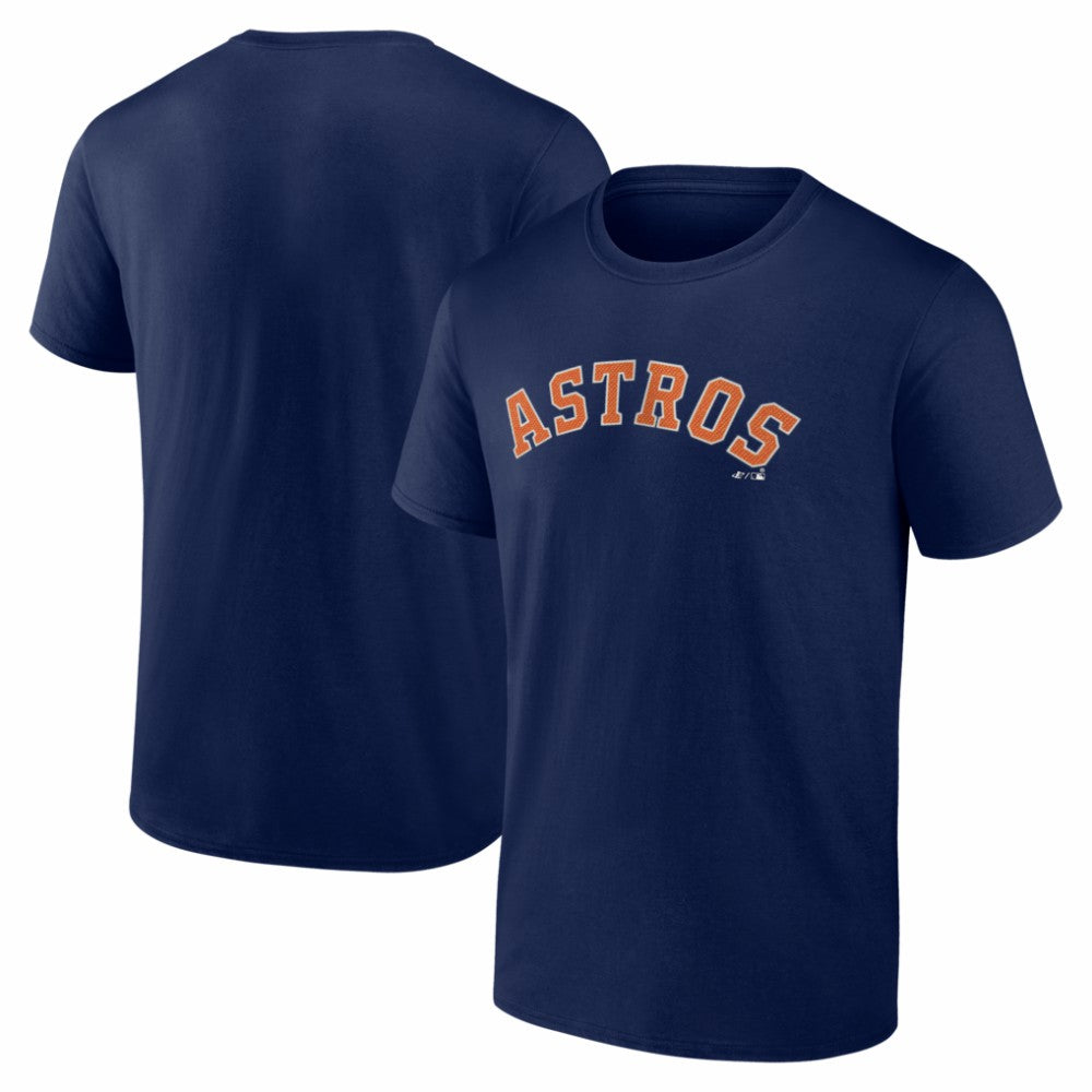 Houston Astros Logo Athletic Wordmark T-Shirt - Navy T-shirts