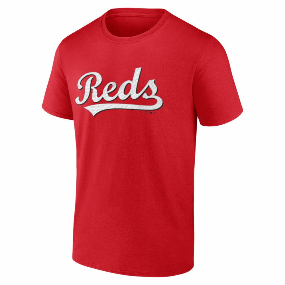 Cincinnati Reds Logo Athletic Wordmark T-Shirt - Red T-shirts