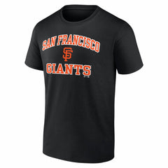 San Francisco Giants Logo Athletic Heart and Soul T-Shirt - Black T-shirts