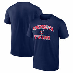 Minnesota Twins Logo Athletic Heart and Soul T-Shirt - Navy T-shirts
