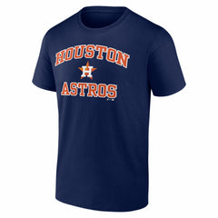 Houston Astros Logo Athletic Heart and Soul T-Shirt - Navy T-shirts