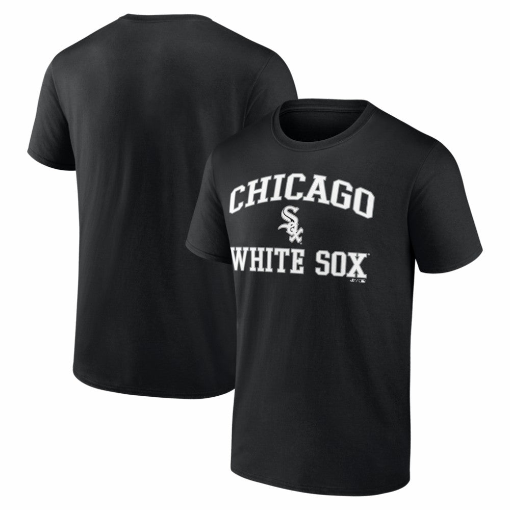 Chicago White Sox Logo Athletic Heart and Soul T-Shirt - Black T-shirts