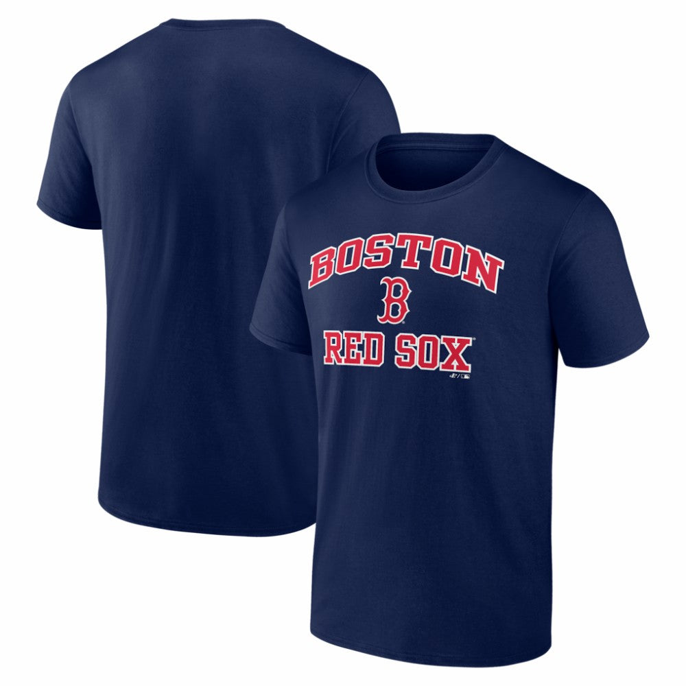 Boston Red Sox Logo Athletic Heart and Soul T-Shirt - Navy T-shirts