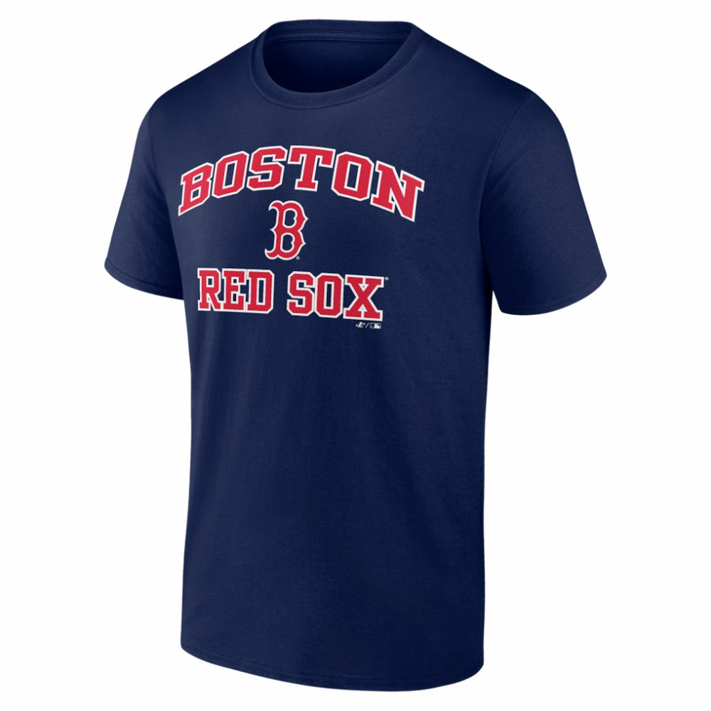 Boston Red Sox Logo Athletic Heart and Soul T-Shirt - Navy T-shirts