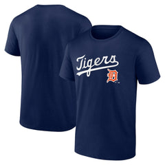 Detroit Tigers Logo Athletic Wahconah T-Shirt - Navy T-shirts