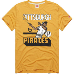 Pittsburgh Pirates Homage x Topps Tri-Blend T-Shirt - Gold T-shirts