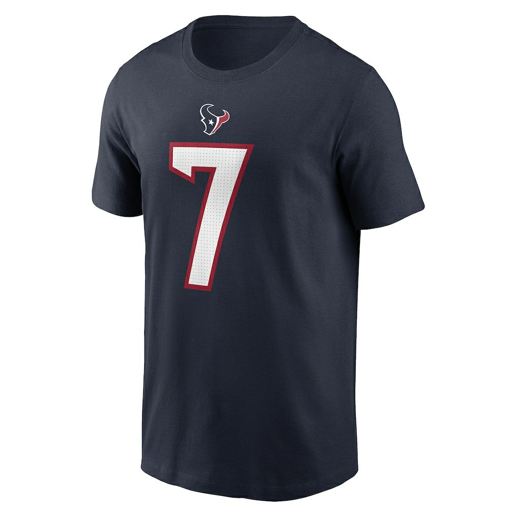 C.J. Stroud Houston Texans Player Name & Number T-Shirt - Navy T-shirts