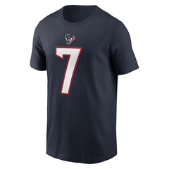 C.J. Stroud Houston Texans Player Name & Number T-Shirt - Navy T-shirts