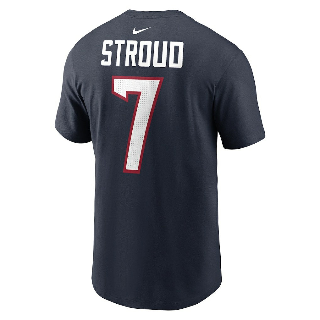 C.J. Stroud Houston Texans Player Name & Number T-Shirt - Navy T-shirts