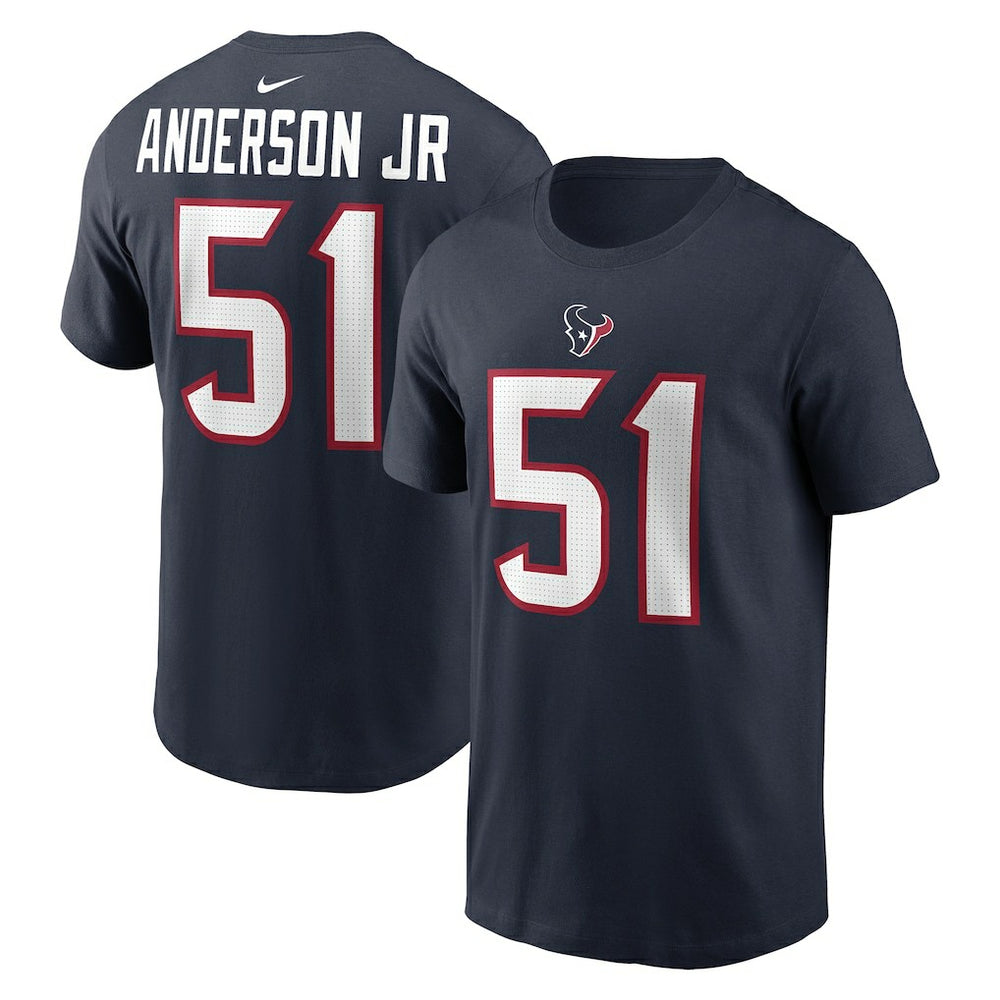 Will Anderson Jr. Houston Texans Player Name & Number T-Shirt - Navy T-shirts