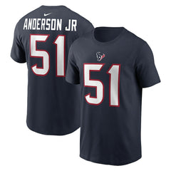 Will Anderson Jr. Houston Texans Player Name & Number T-Shirt - Navy T-shirts