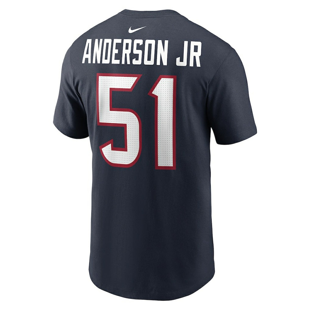 Will Anderson Jr. Houston Texans Player Name & Number T-Shirt - Navy T-shirts