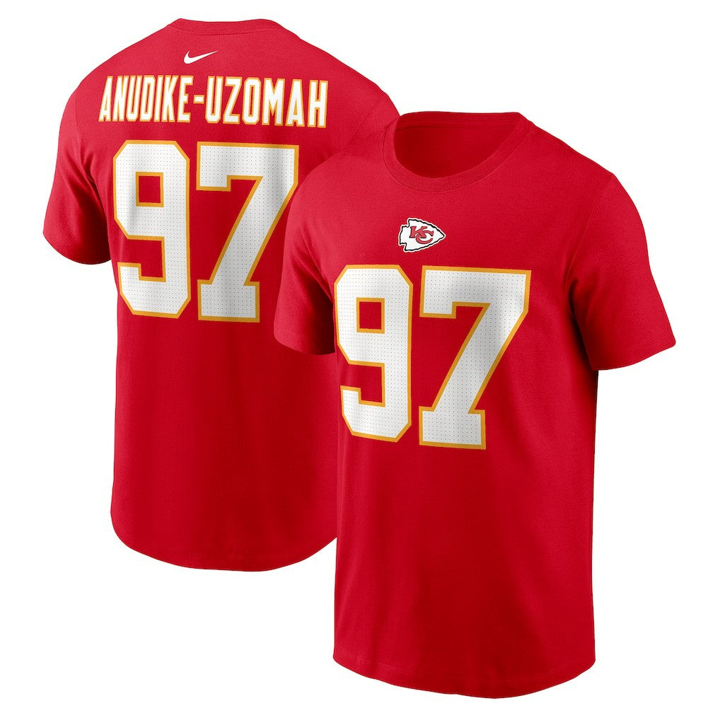 Felix Anudike-Uzomah Kansas City Chiefs Player Name & Number T-Shirt - Red T-shirts