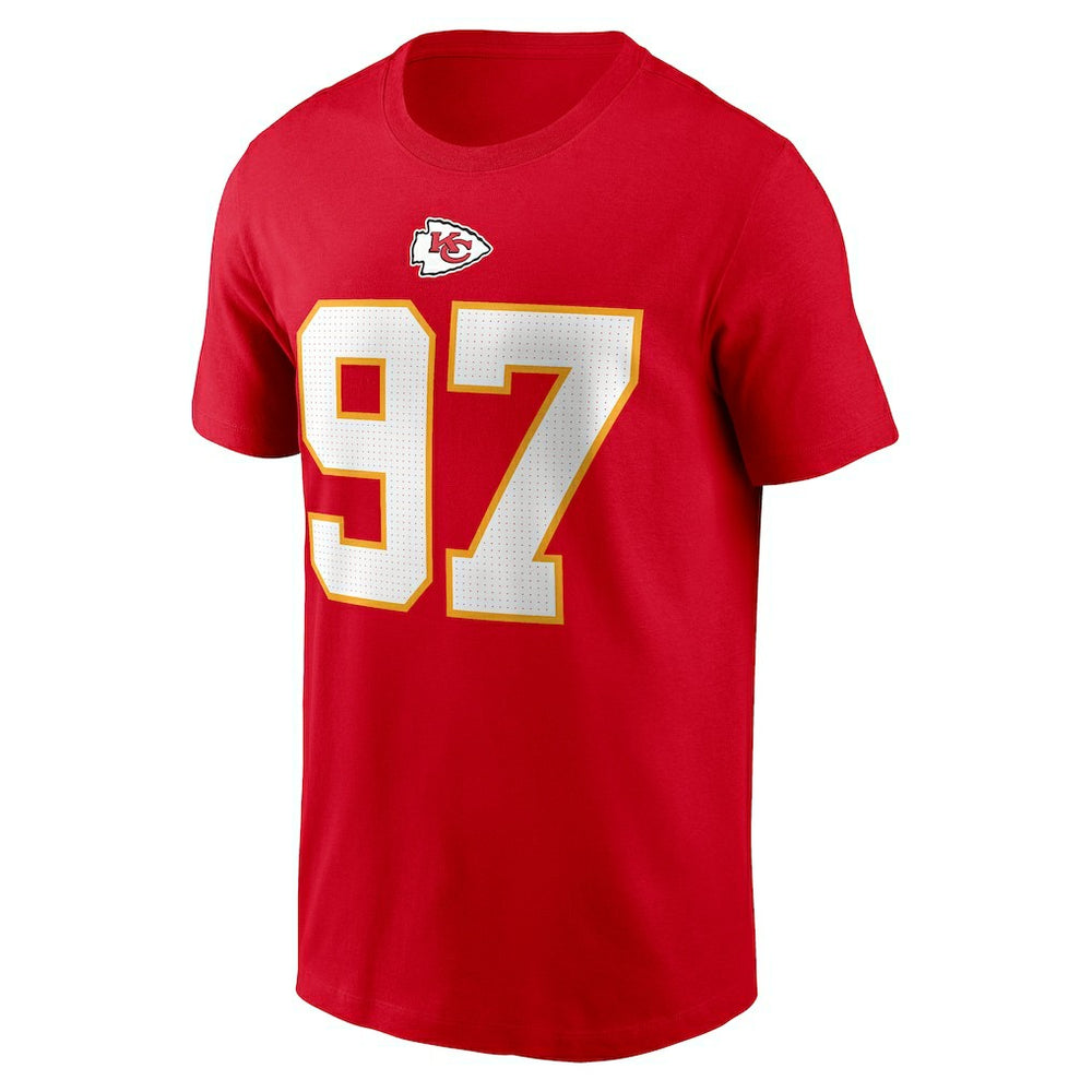 Felix Anudike-Uzomah Kansas City Chiefs Player Name & Number T-Shirt - Red T-shirts