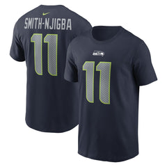 Jaxon Smith-Njigba Seattle Seahawks Player Name & Number T-Shirt - Navy T-shirts
